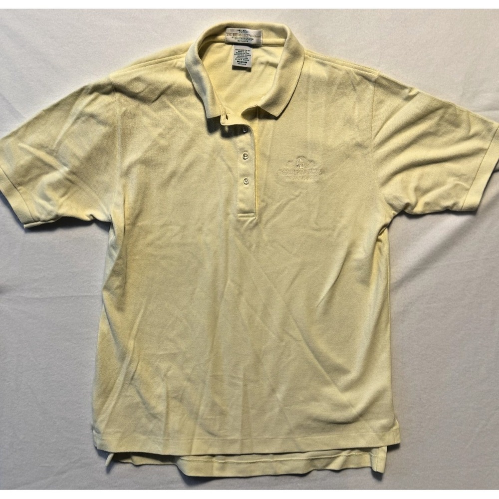 The‎ Breakers Palm Beach Men's M Performance Polo Yellow Wicking Golf Stretch